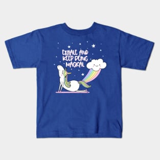 Cute Unicorn Yoga Kids T-Shirt